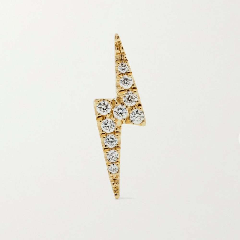 Maria Tash lightning bolt earring